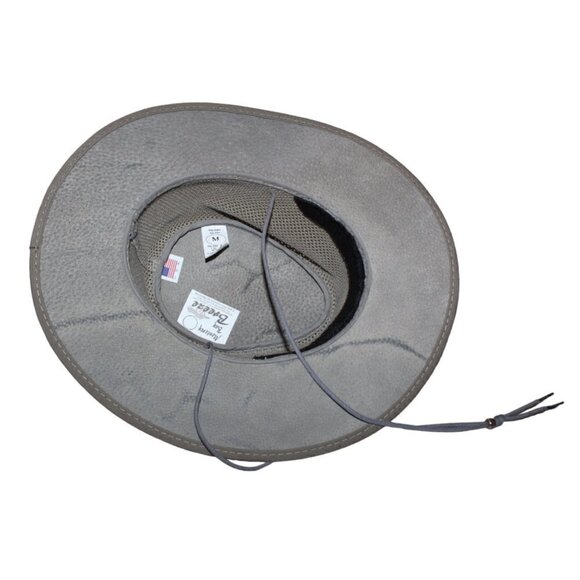 Monterey Bay Breeze Adjustable Leather Hat Sol Air Suede and Mesh Size M Made US main image 7